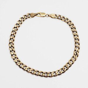 6.5mm Wide Cuban Link Tennis Bracelet 10k Gold